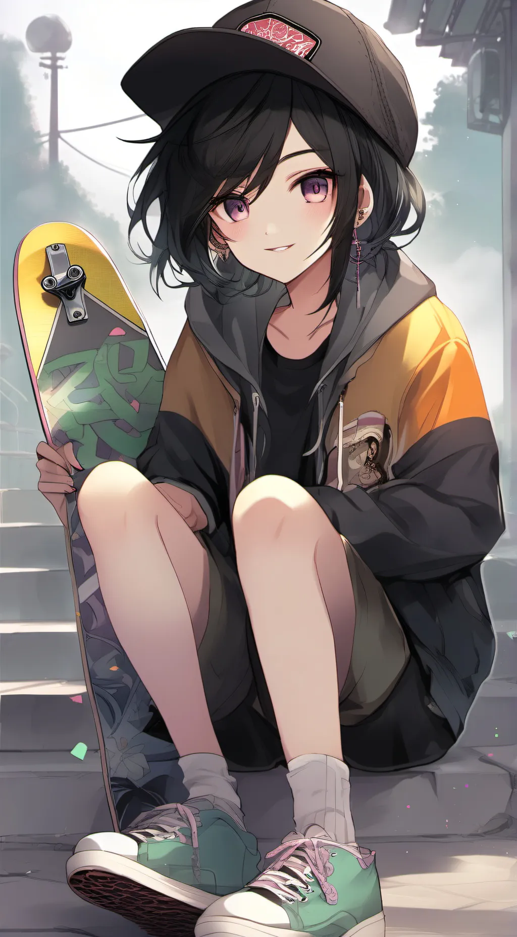 ai character: Vicky  background