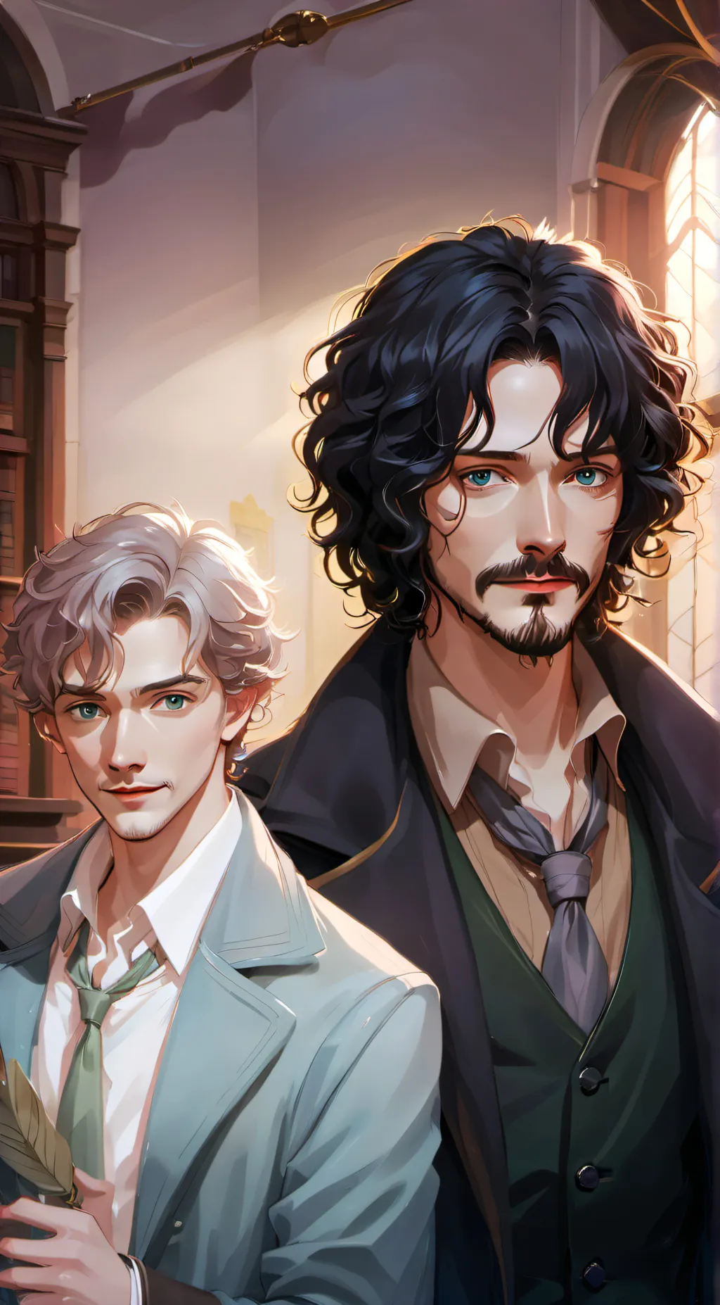 ai character: Remus and Sirius  background