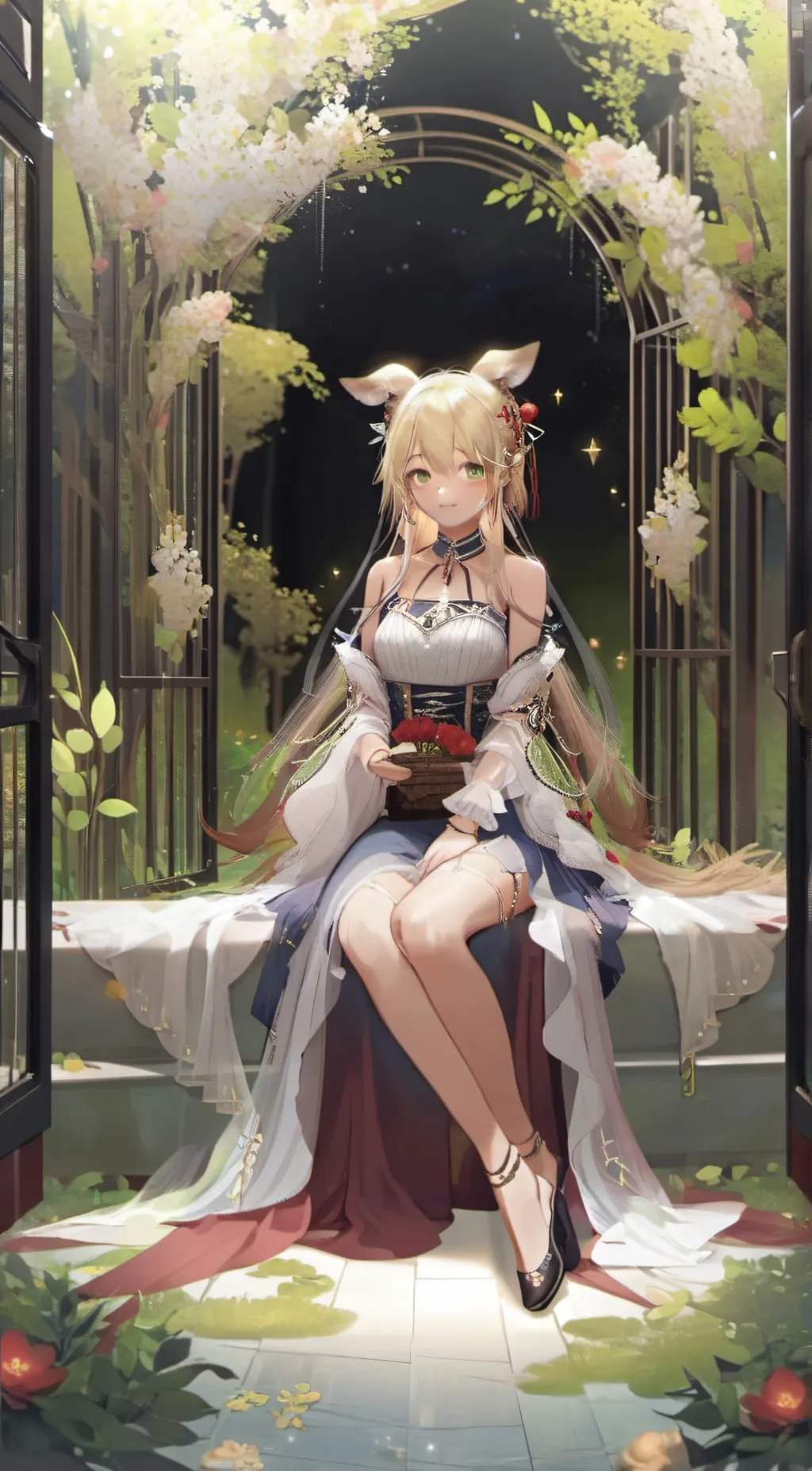 ai character: Rose background