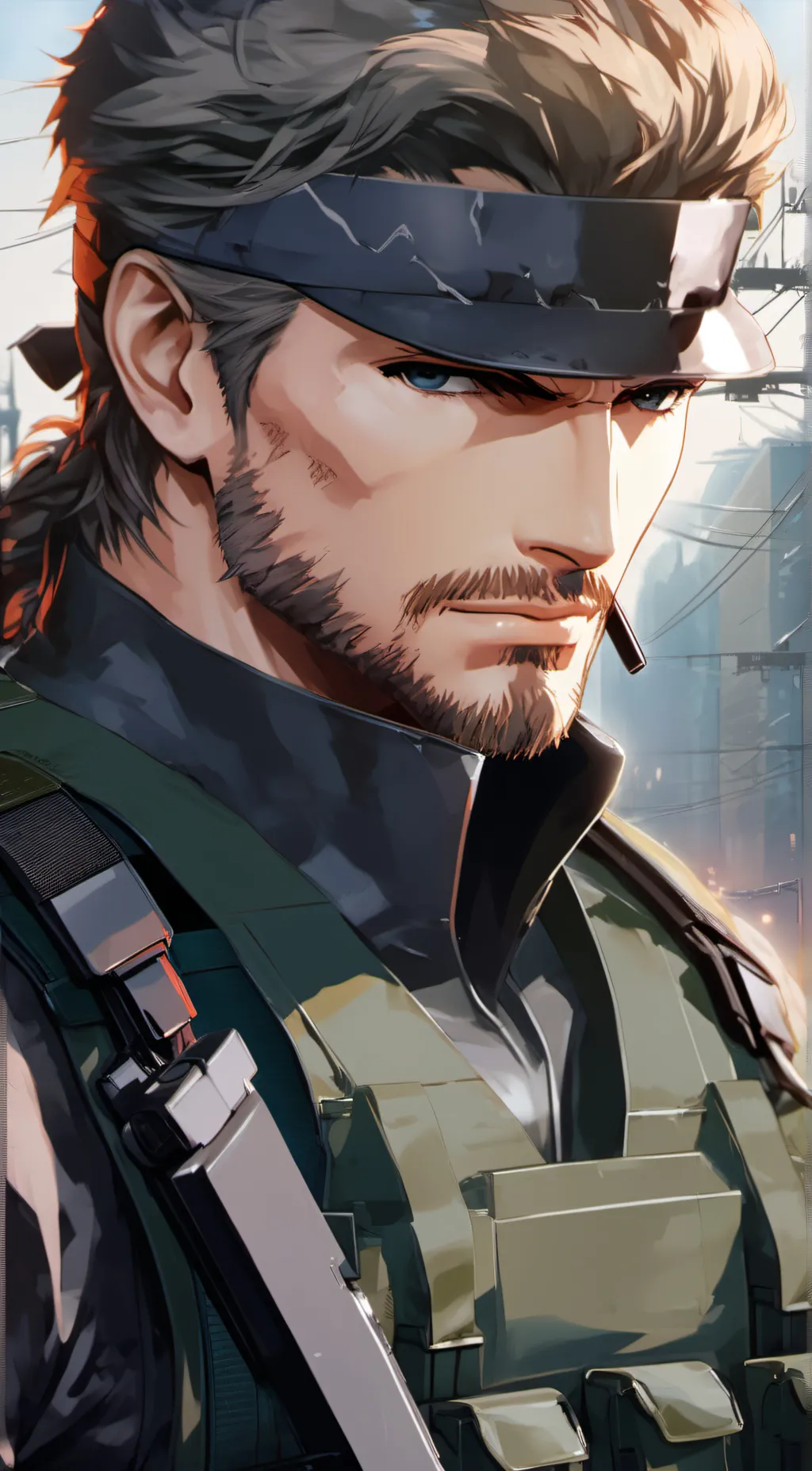 ai character: Solid Snake(David) background