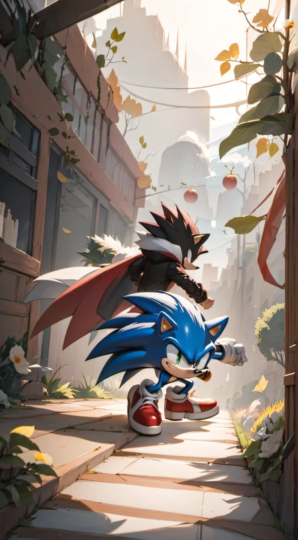 ai character: sonic the hedgehog background
