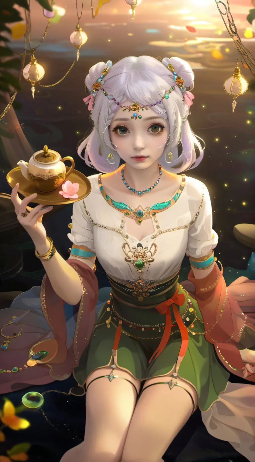 ai character: 银尘 background