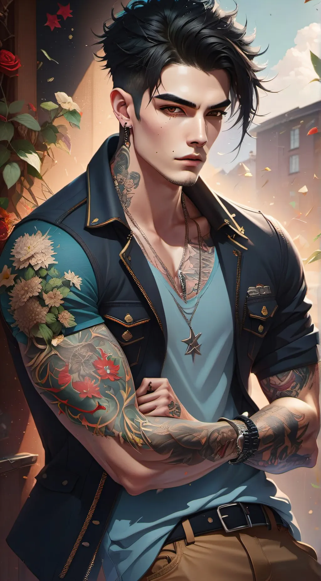 ai character: Rico background