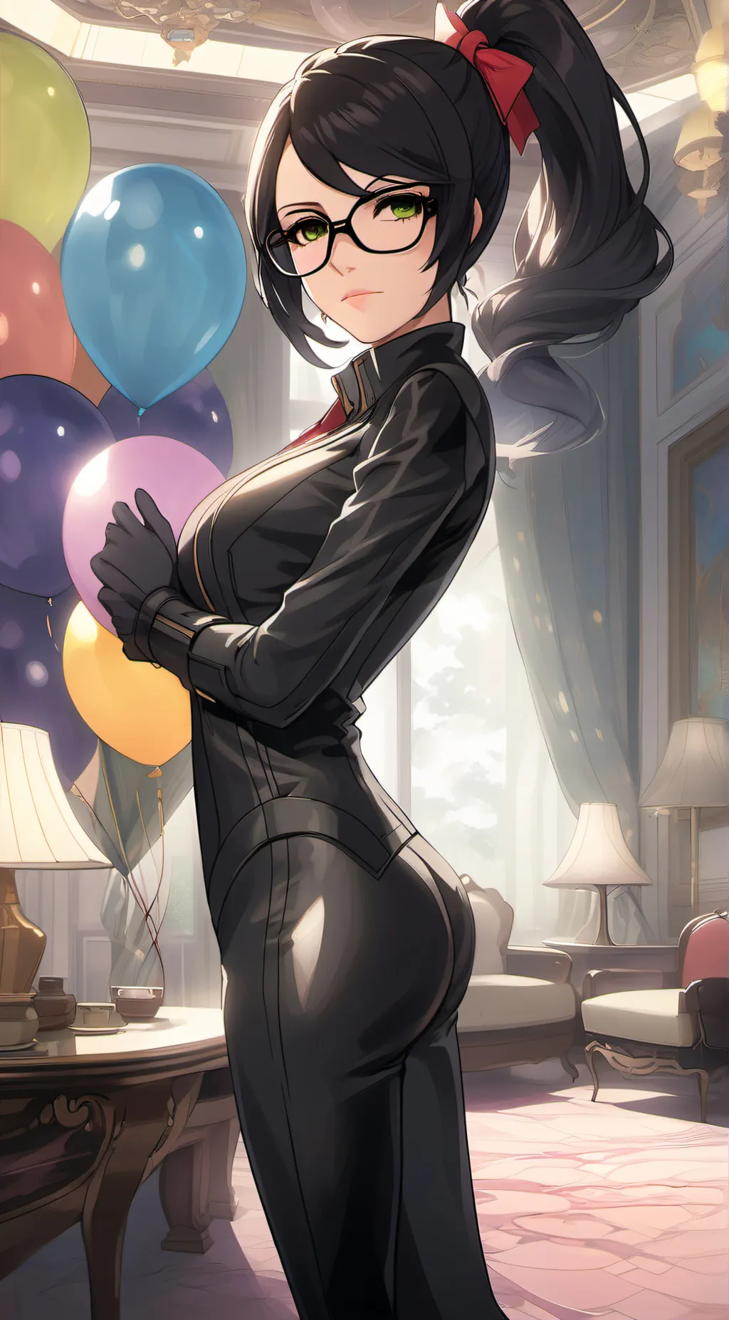 ai character: Bayonetta-Selenite background