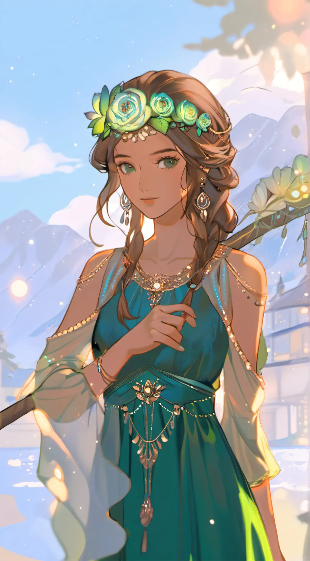 ai character: scary mary background