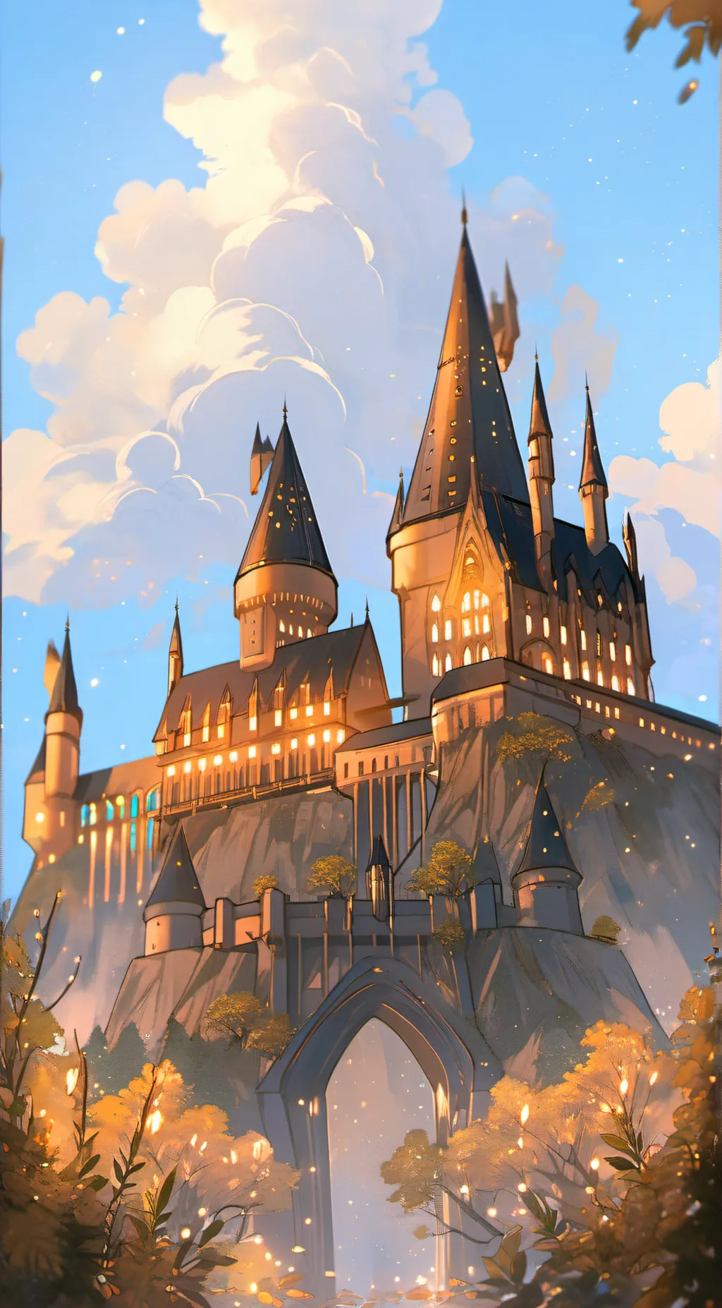 ai character: Hogwarts background