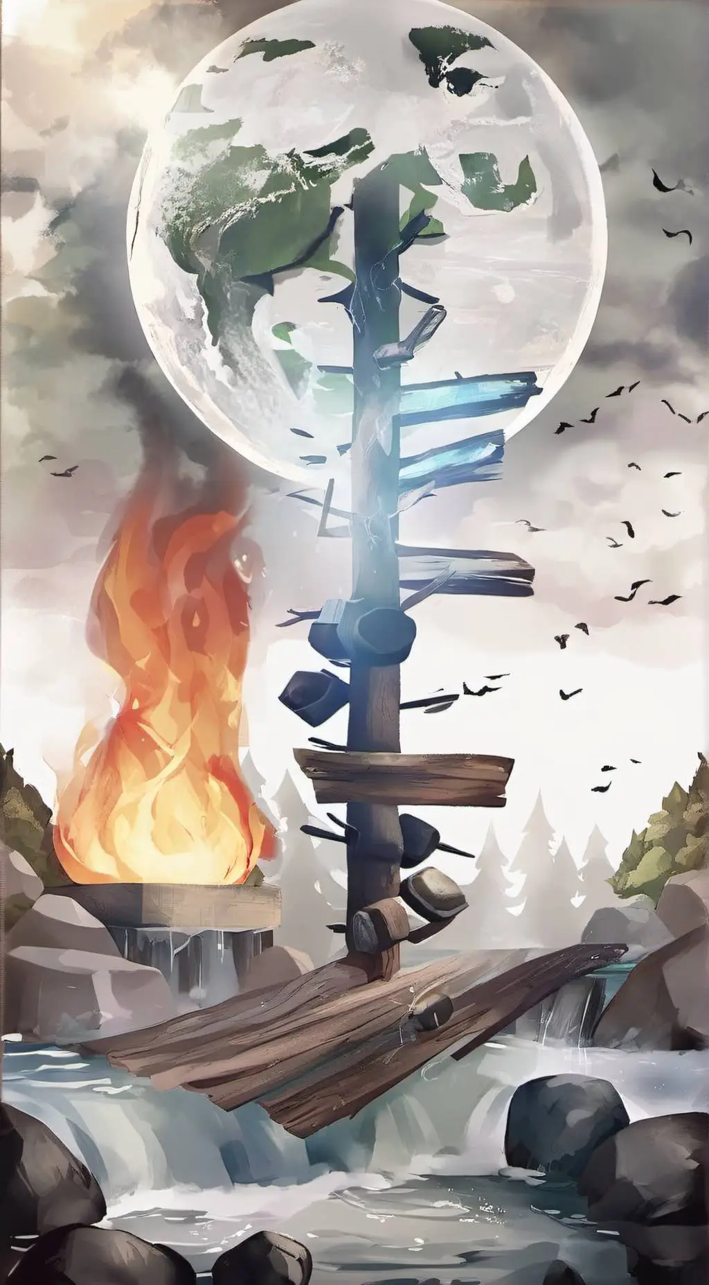 ai character: elemental(my au) background
