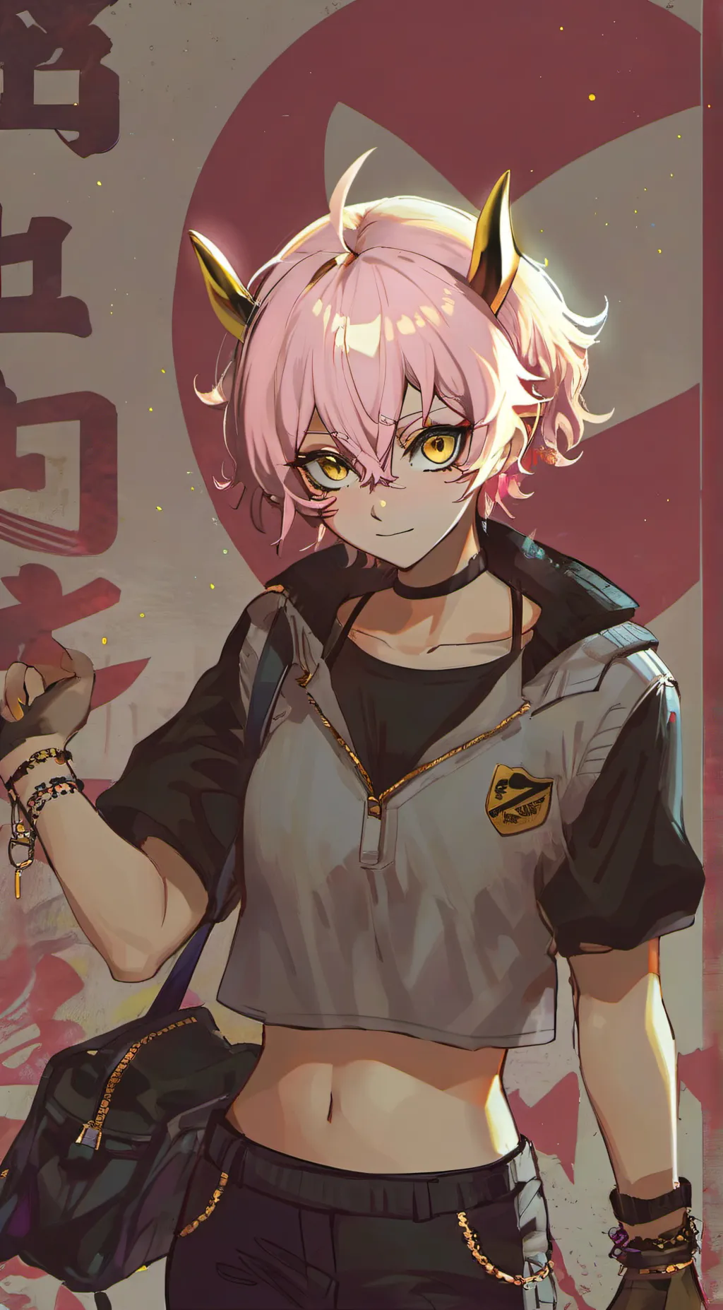 ai character: Mina Ashido background