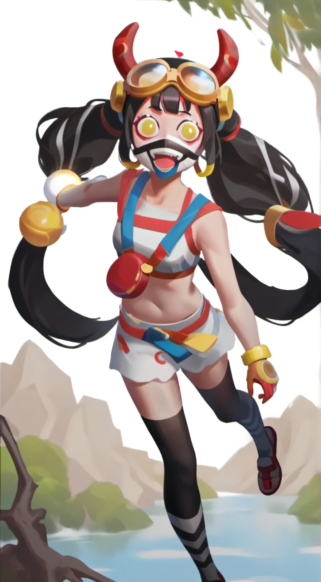 ai character: Pomni (sus) background