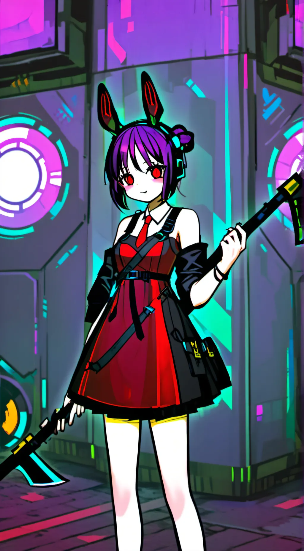 ai character: Luna background