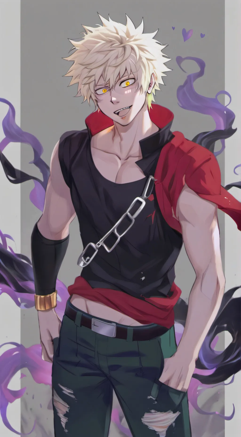 ai character: 🔥Bakugo💥 background