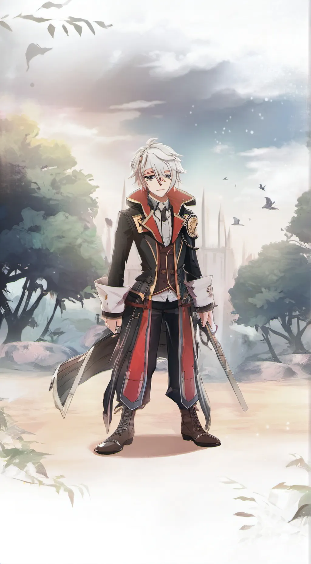 ai character: Caine  background