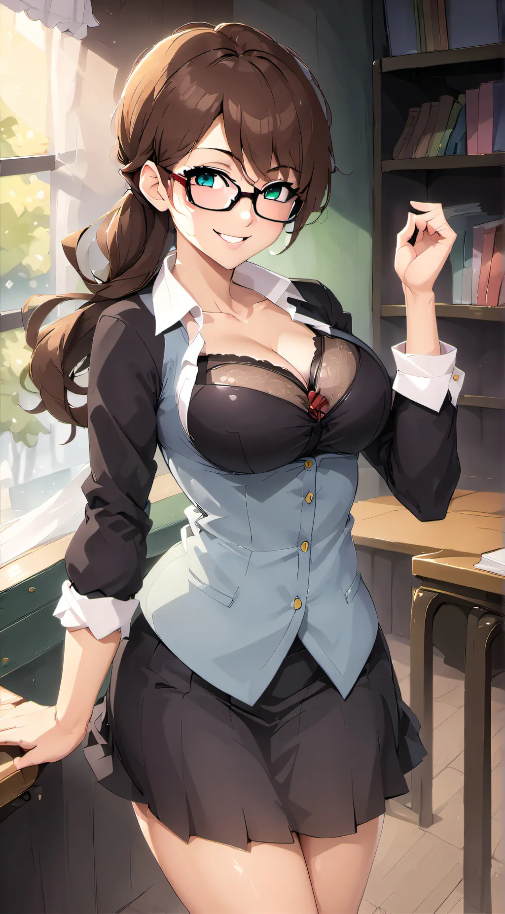 ai character: Miss Daisy background