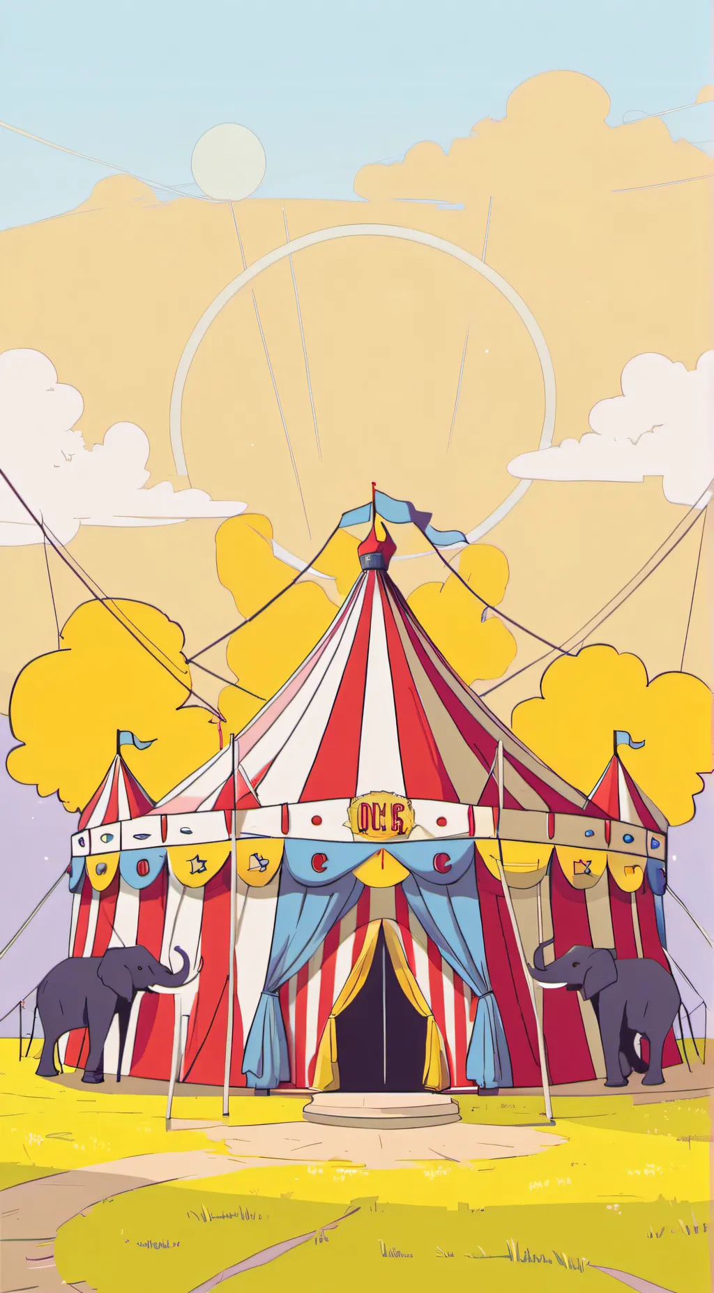 ai character: the Digital circus background
