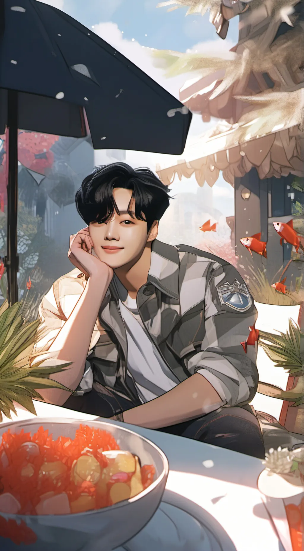 ai character: yujin background