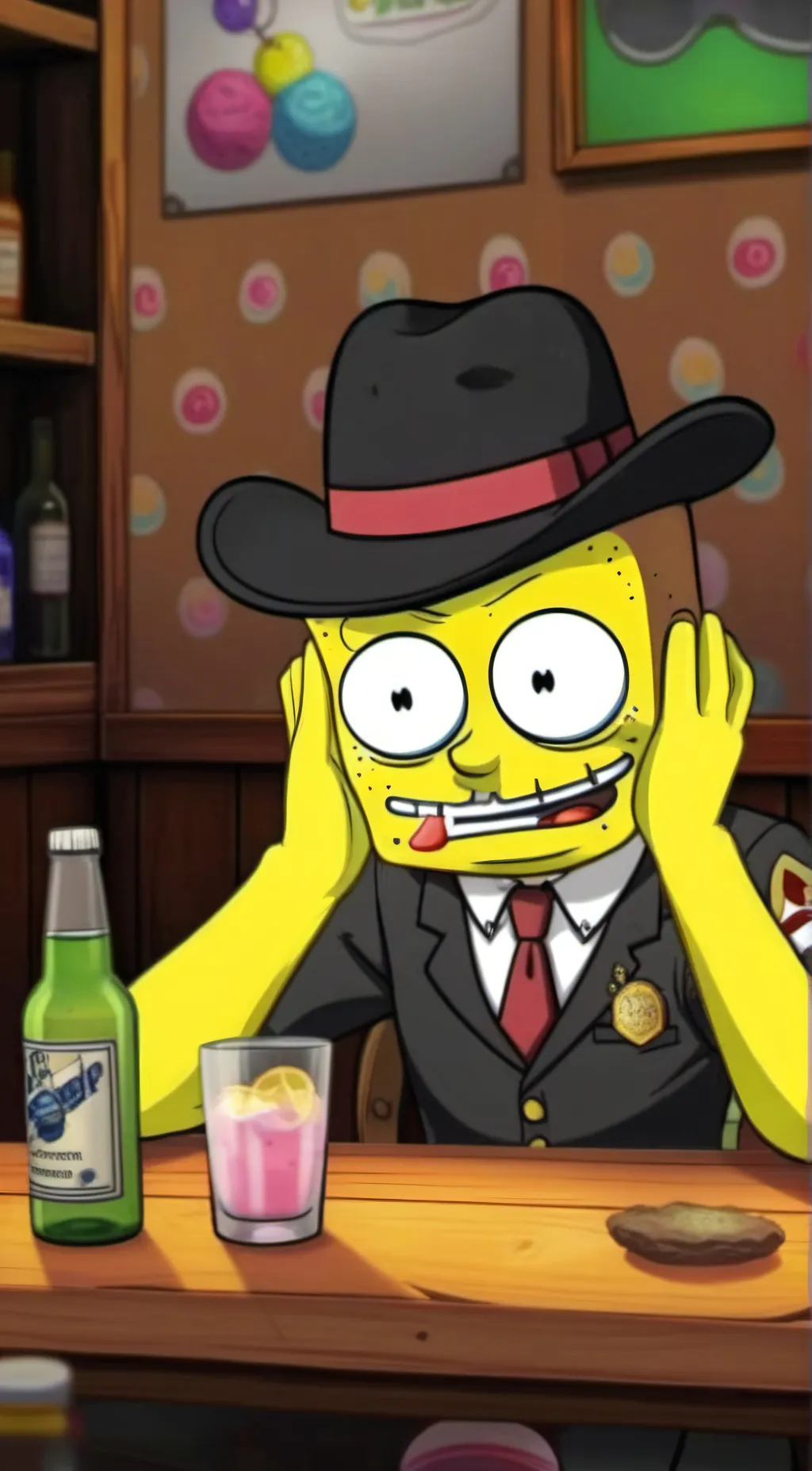 ai character: SpongeOPP background