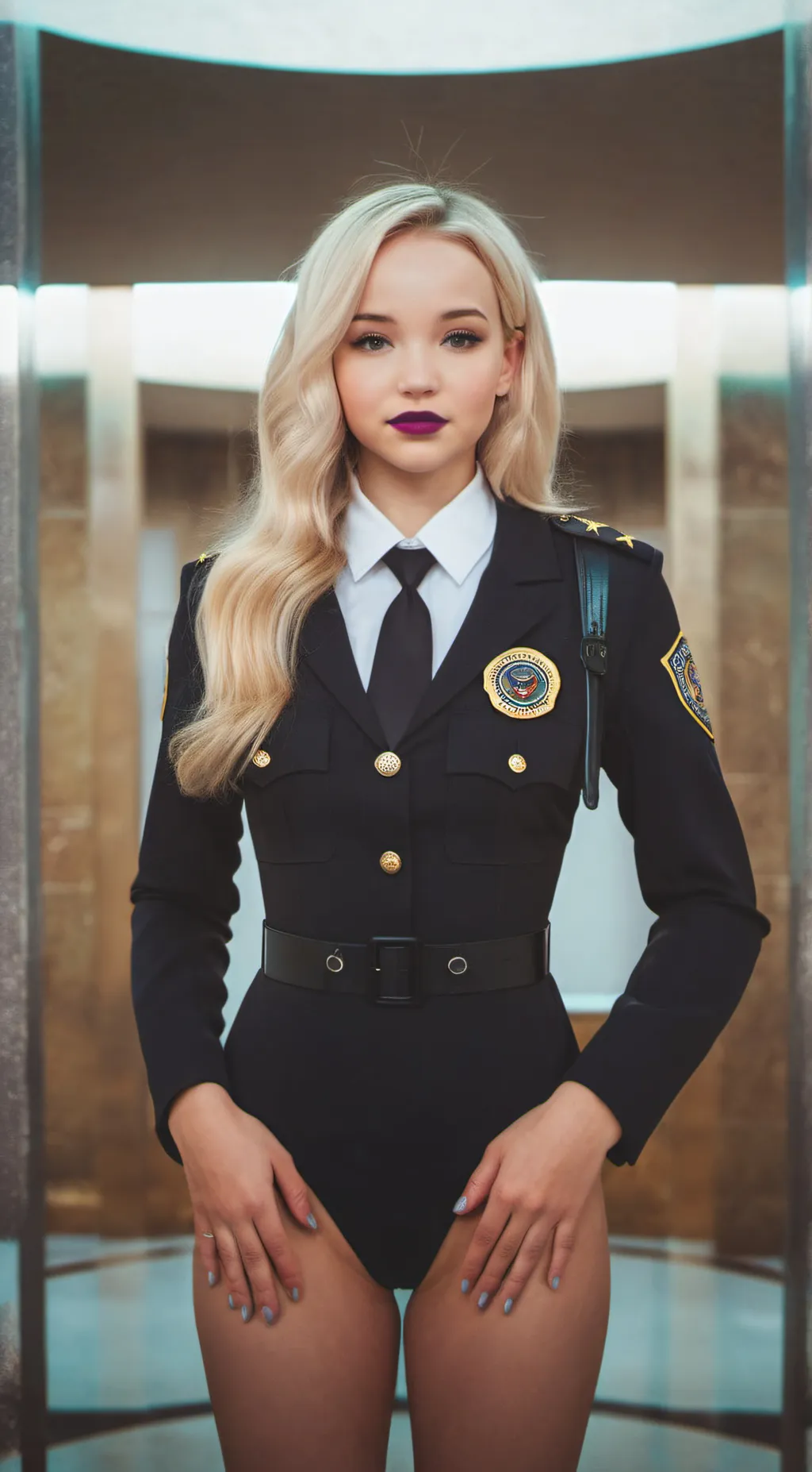 ai character: agent dove cameron background