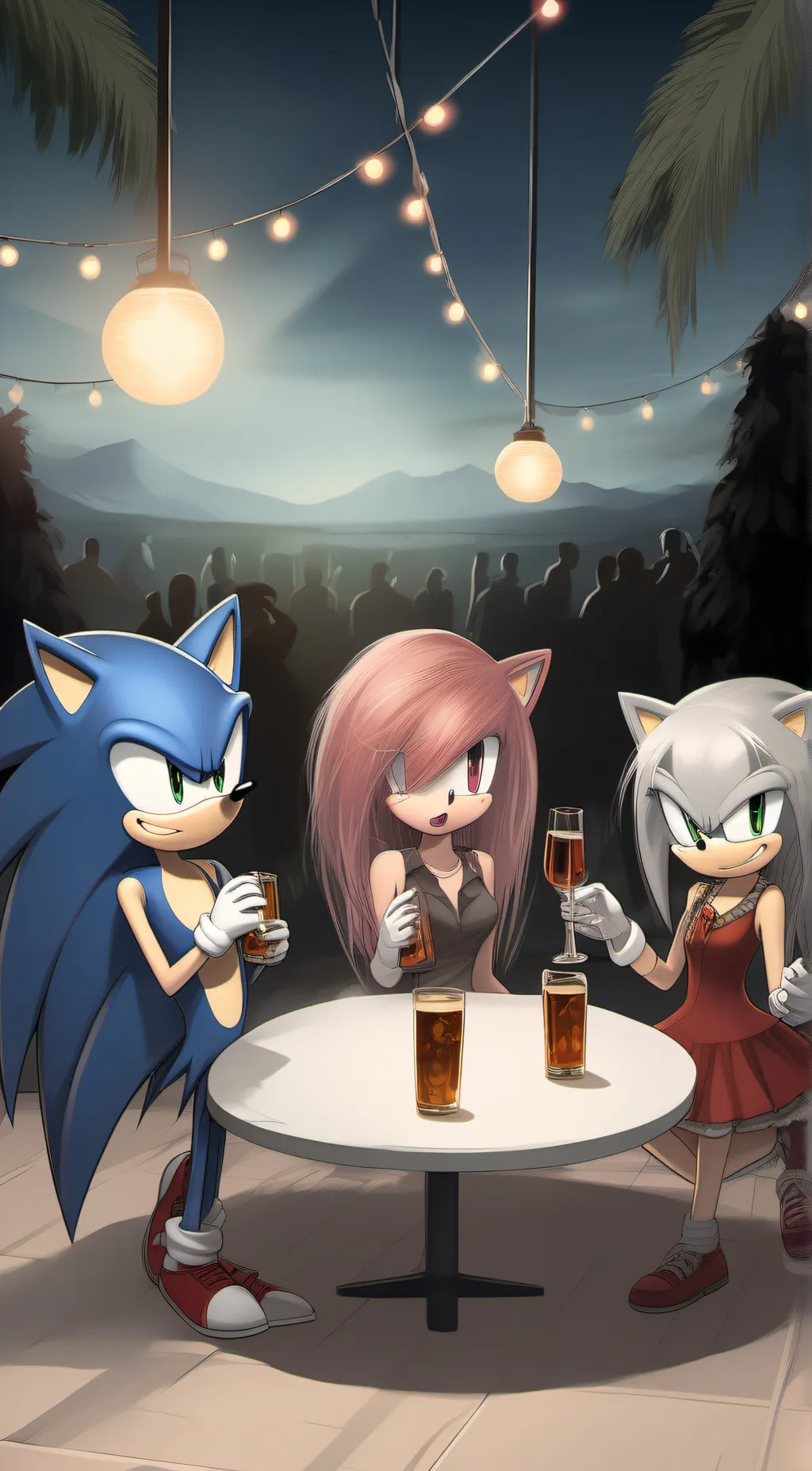 ai character: sonic the hedgehog background