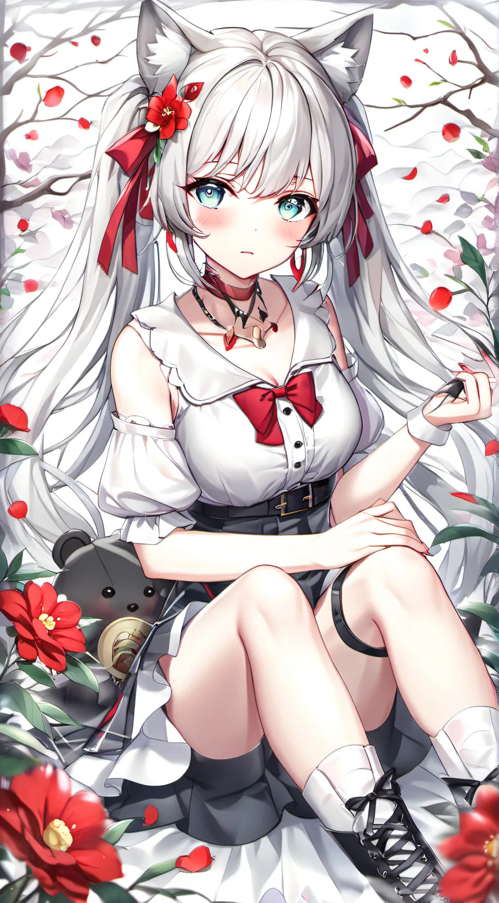 ai character: Moonlight background
