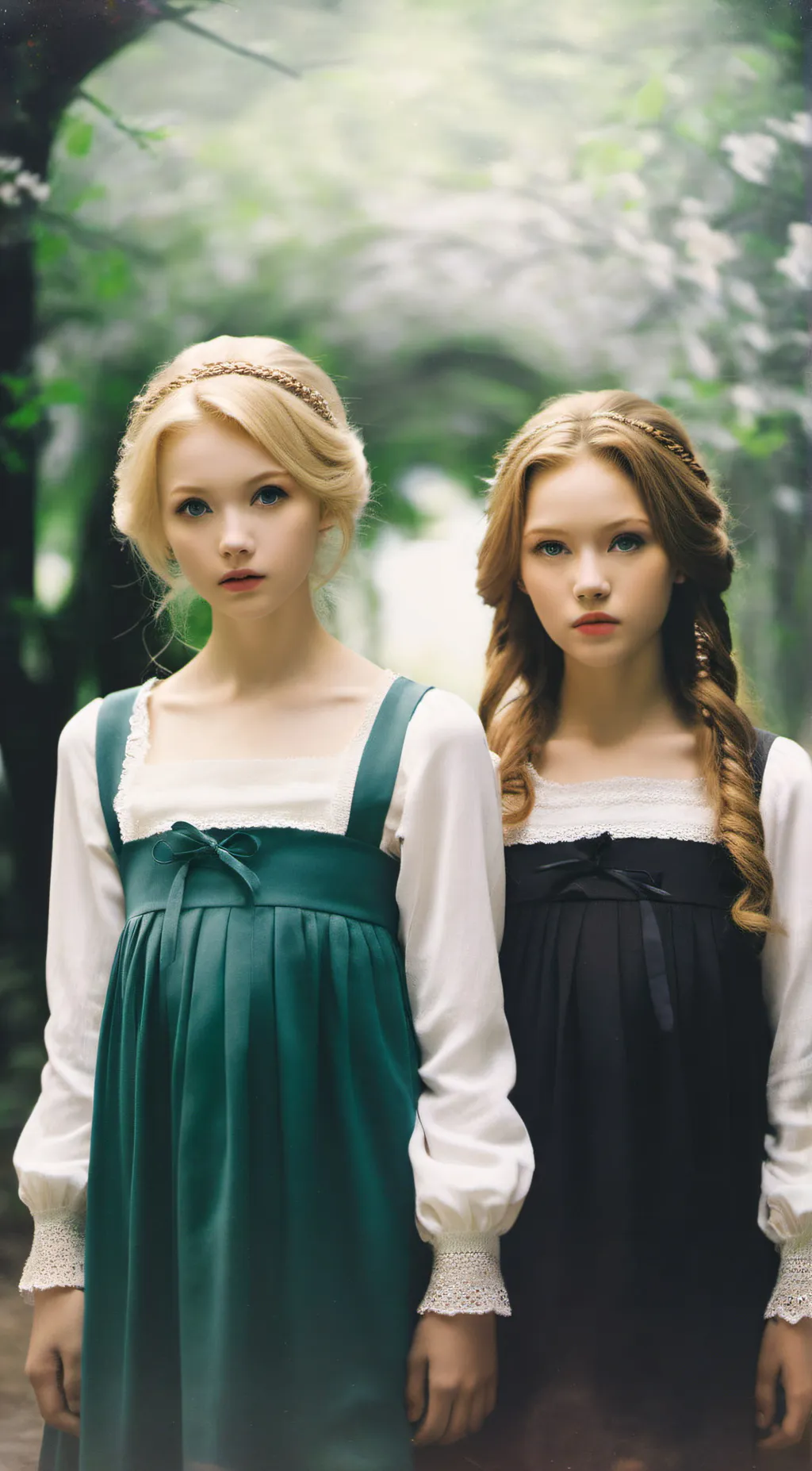 ai character: Bella and Ella background