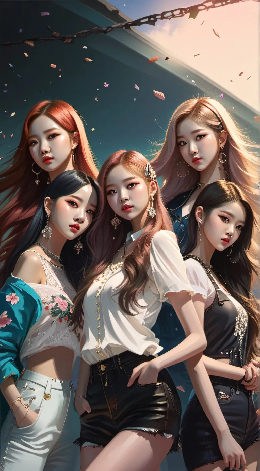 ai character: Blackpink  background