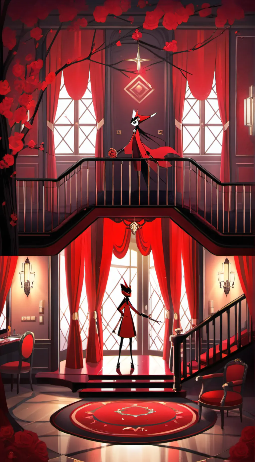 ai character: Hazbin hotel background