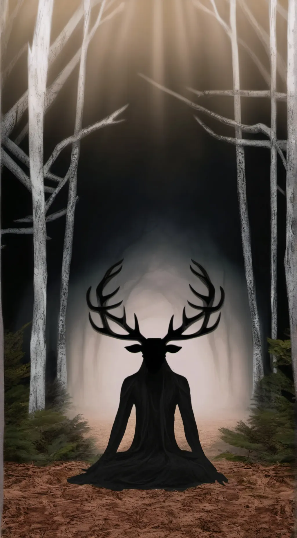 ai character: Goat man background