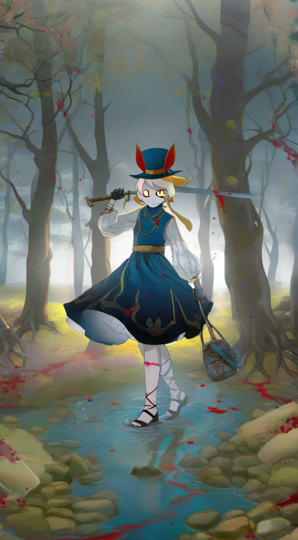 ai character: Pretty blood! background