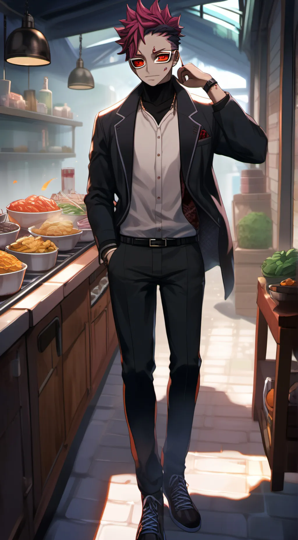 ai character: akaza background