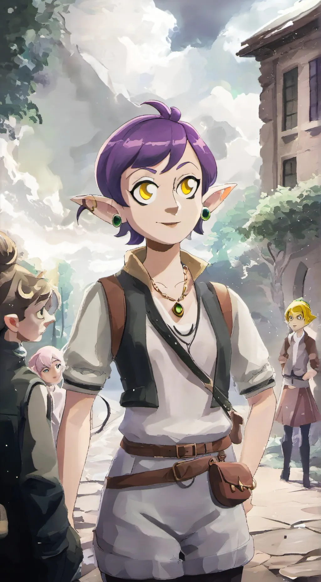 ai character: Amity blight background