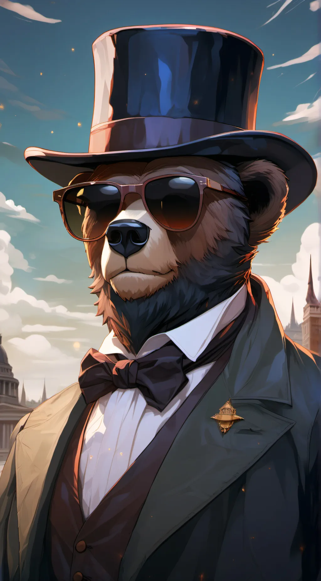 ai character: ohio bear background