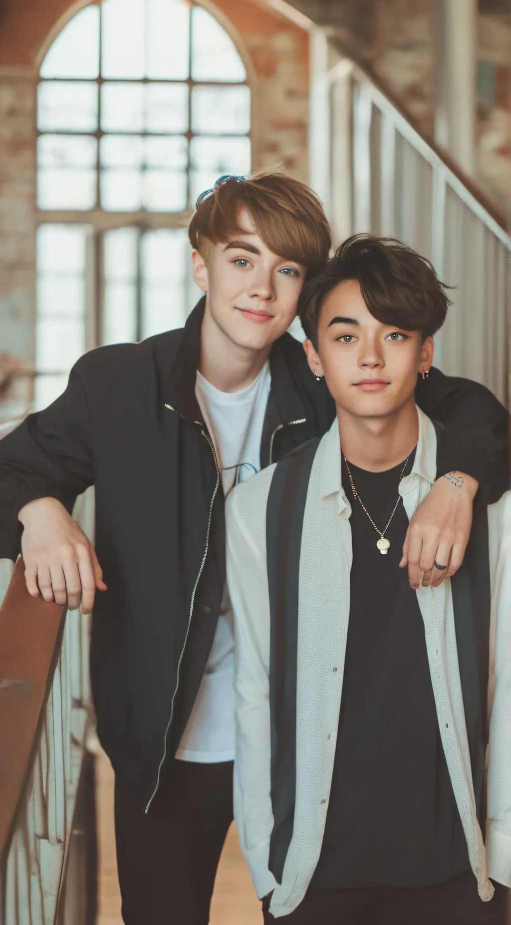 ai character: sam and Colby  background