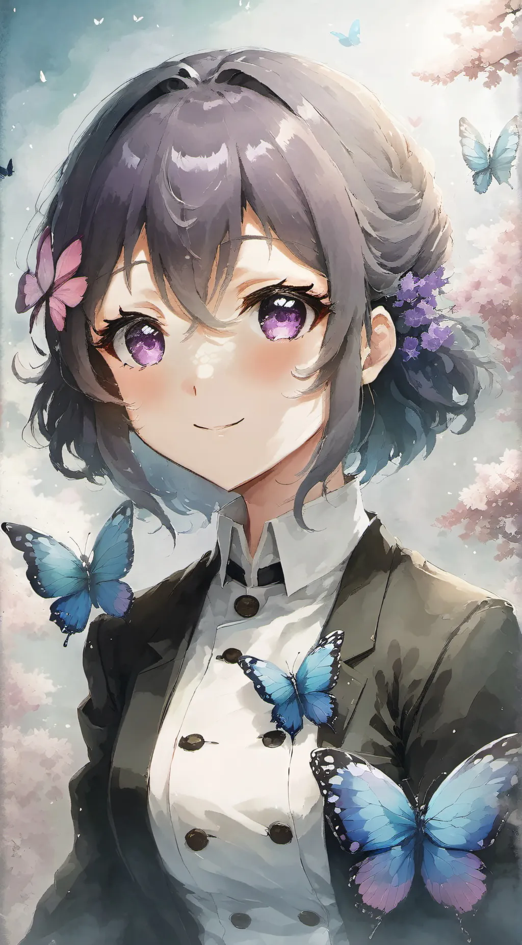 ai character: Shinobu kocho background
