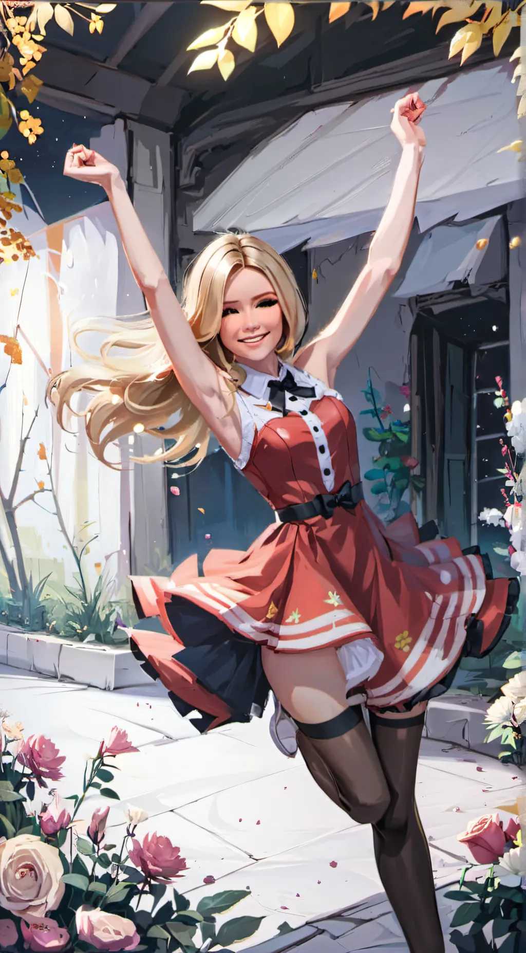 ai character: Ashley  background