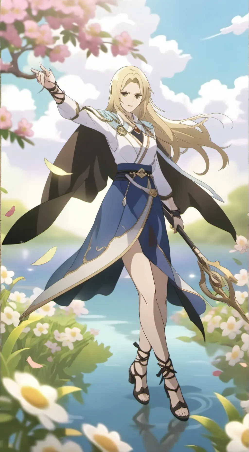 ai character: Tsunade  background