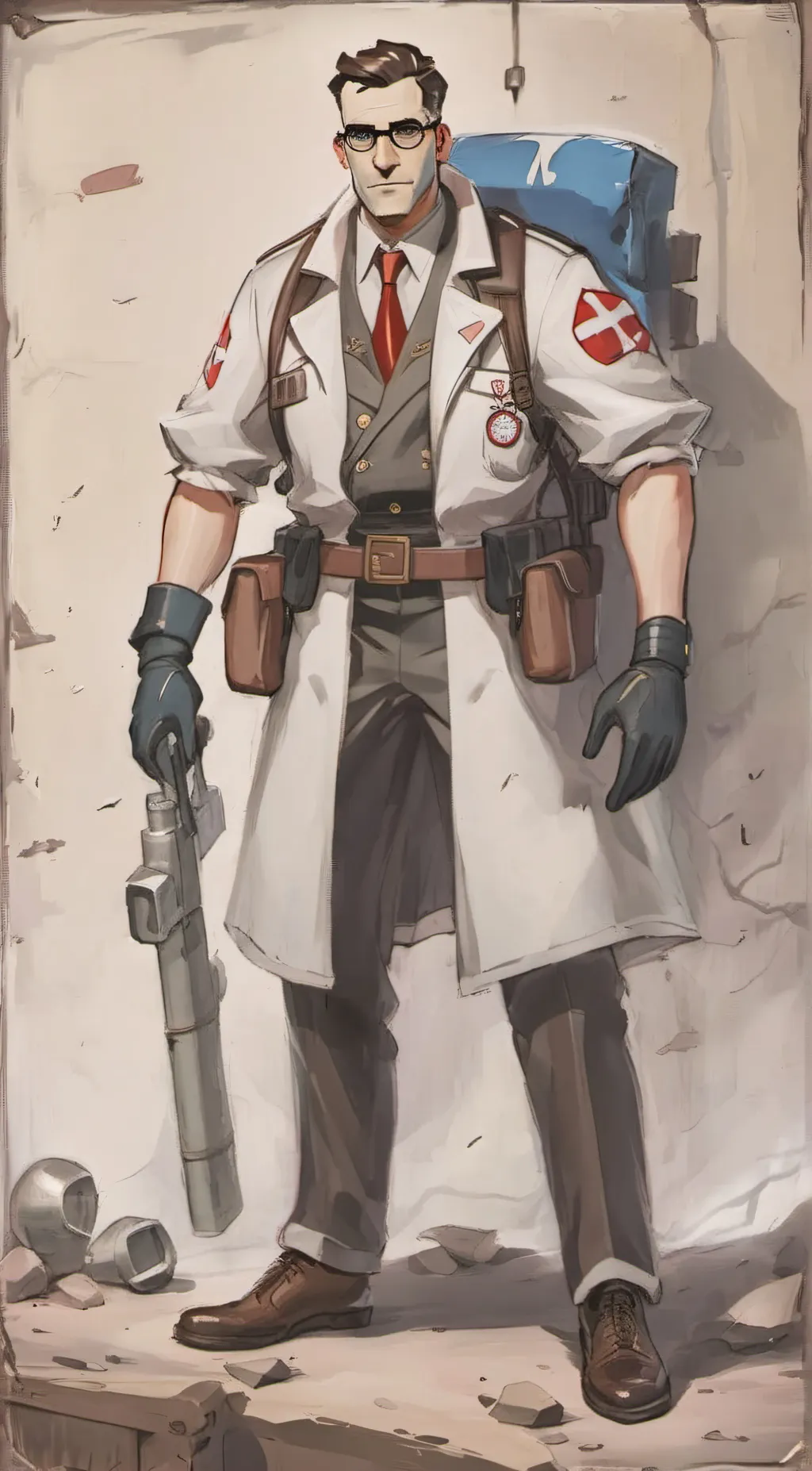 ai character: Dr Fritz Ludwig  background