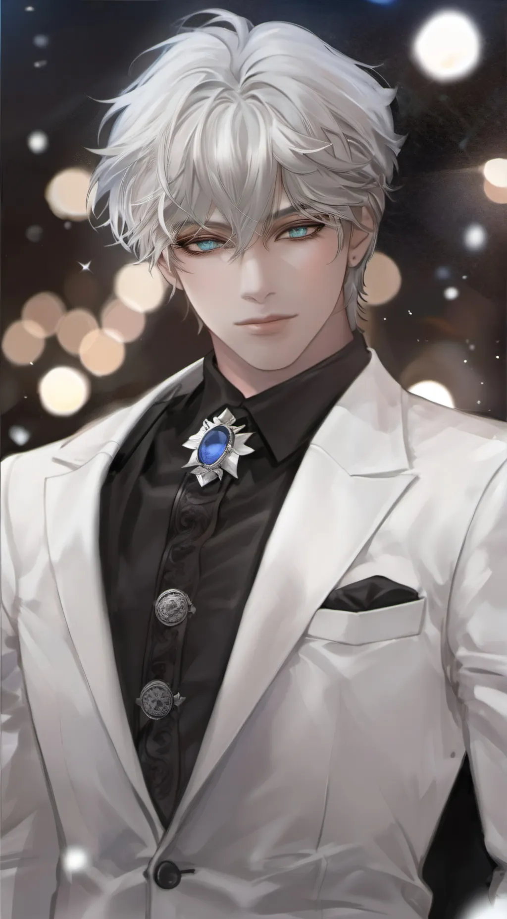 ai character: winter background