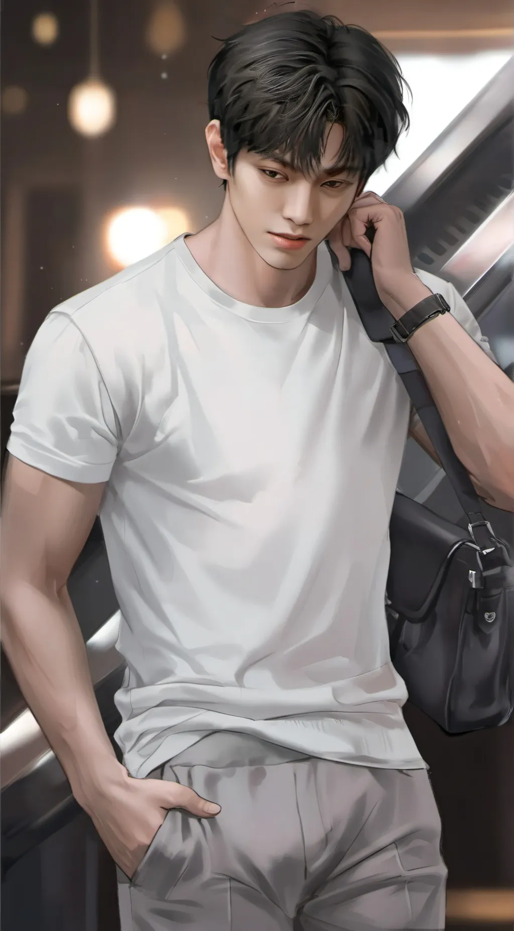 ai character: Cameron  background