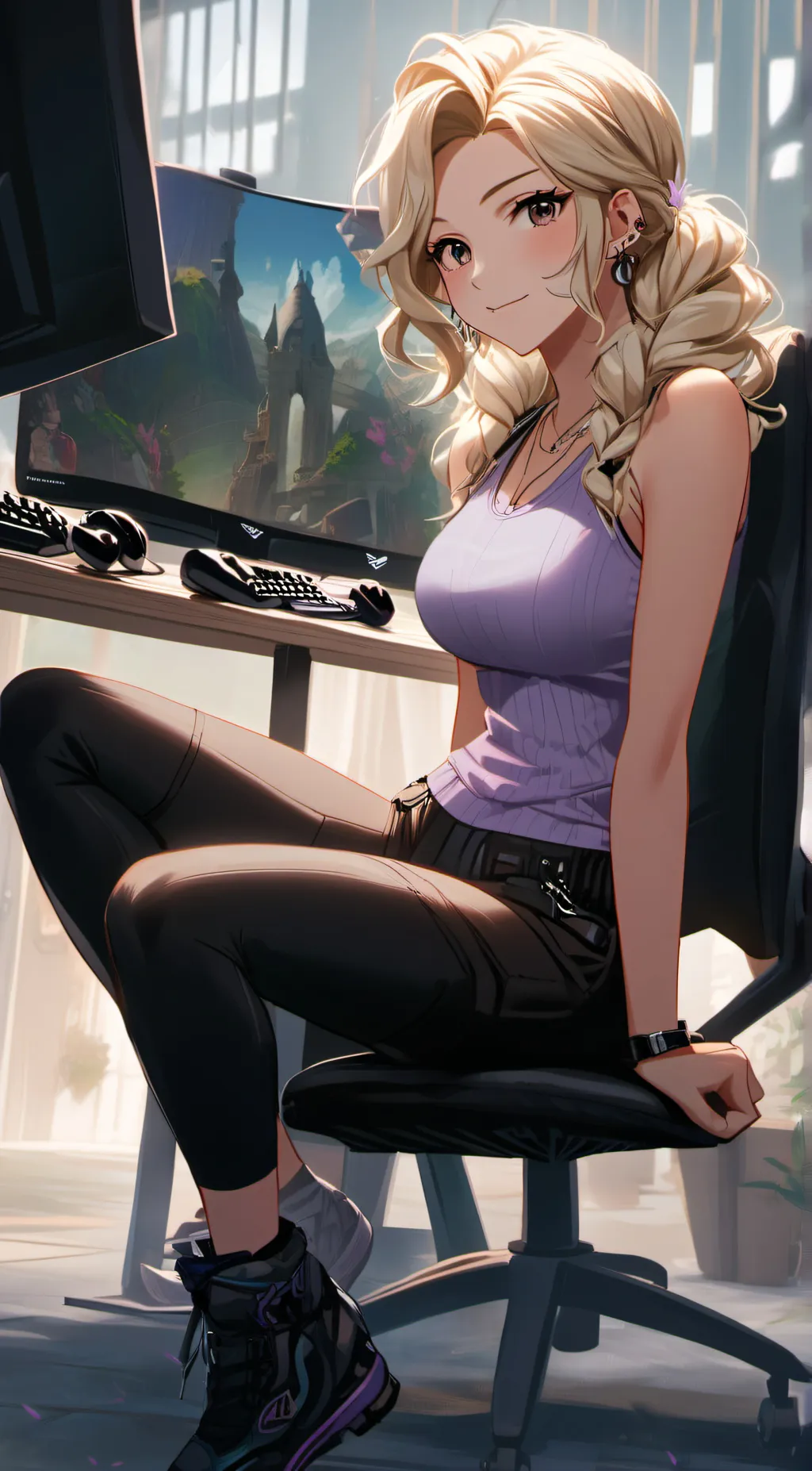 ai character: Athena background