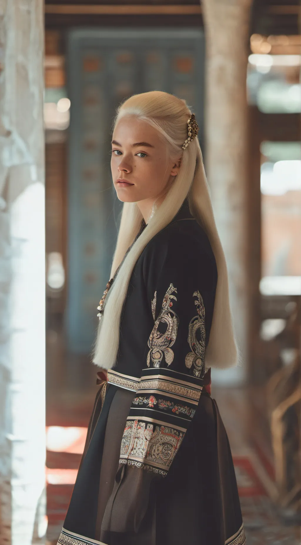 ai character: Princess Rhaenyra  background