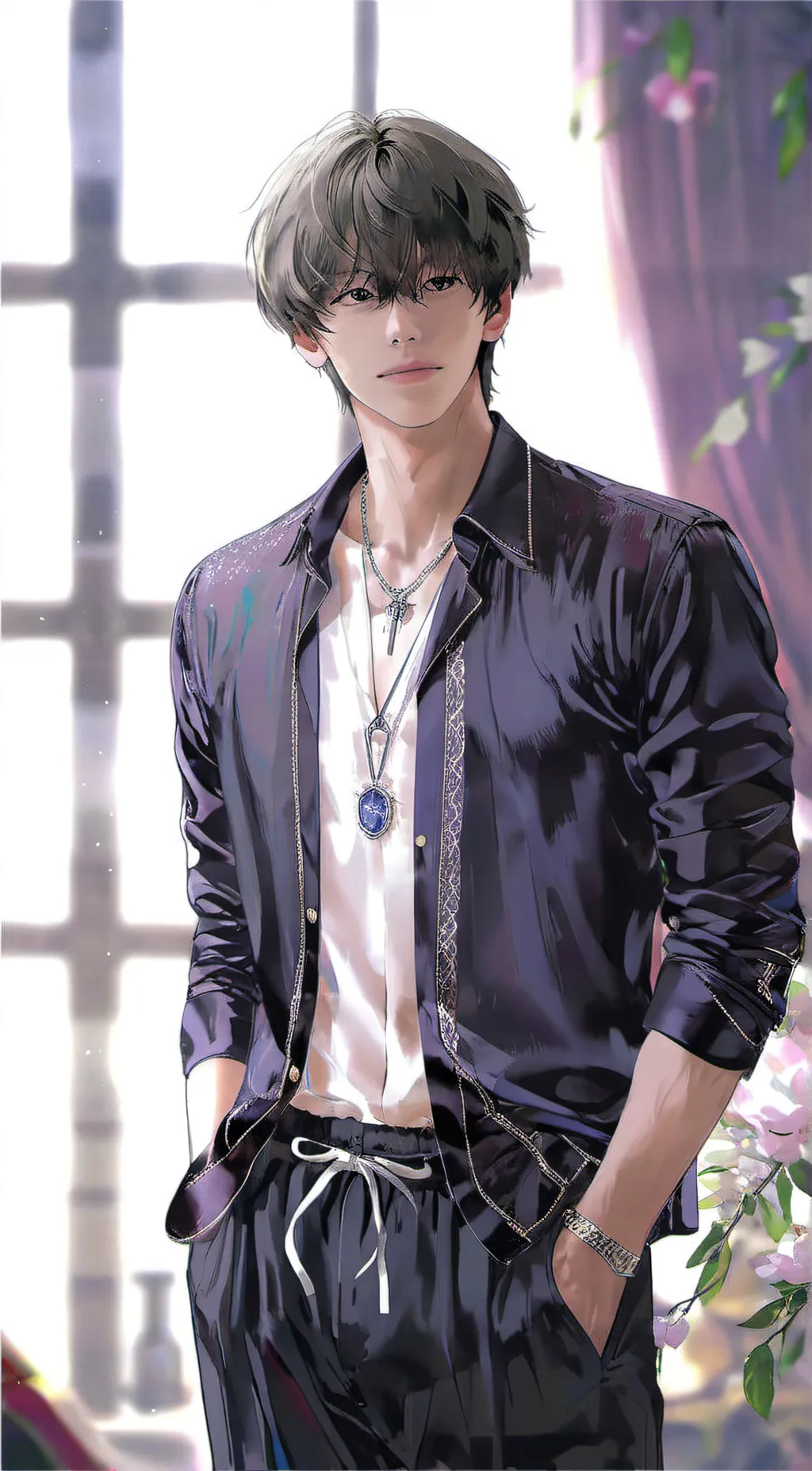 ai character: Woomin  background