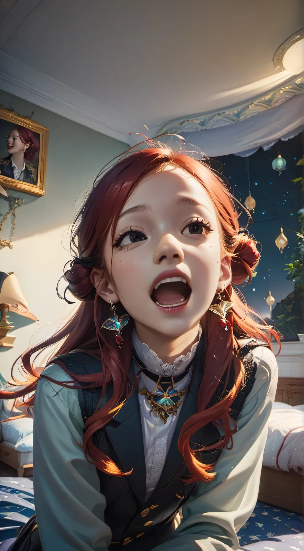 ai character: Elizabeth Stewart  background