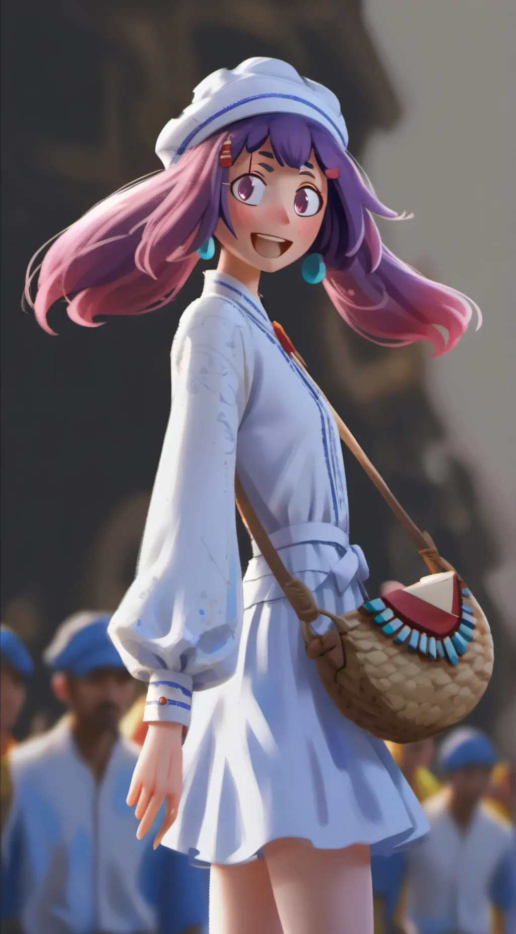 ai character: tadc pool party background
