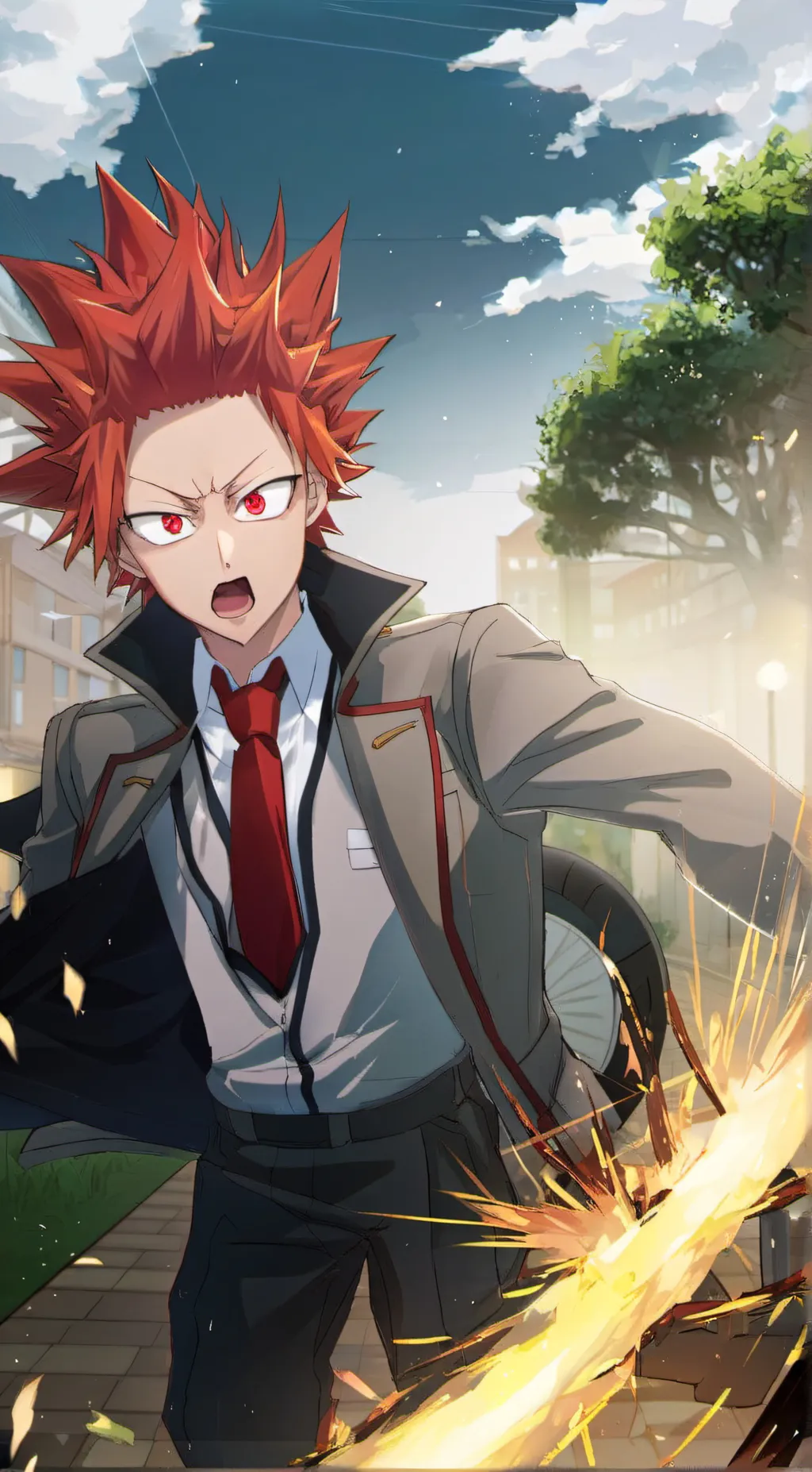 ai character: MHA CHARACTERS  background