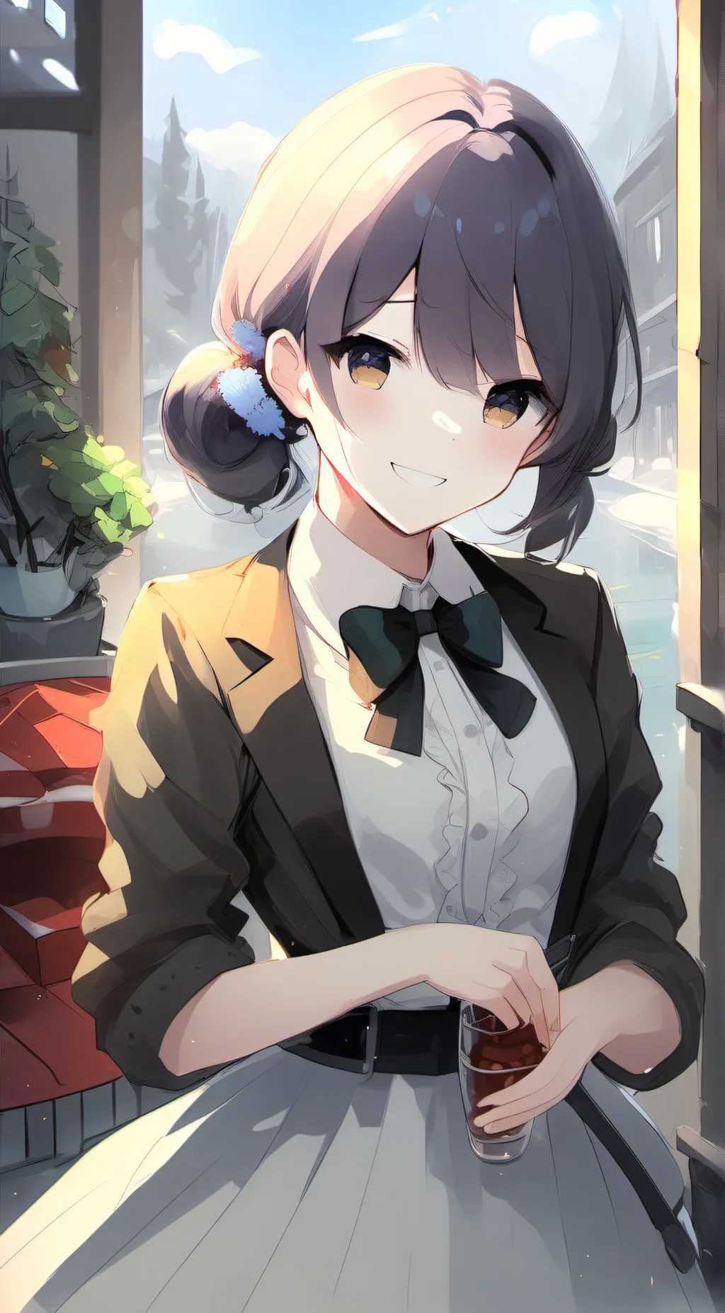 ai character: Ellie  background