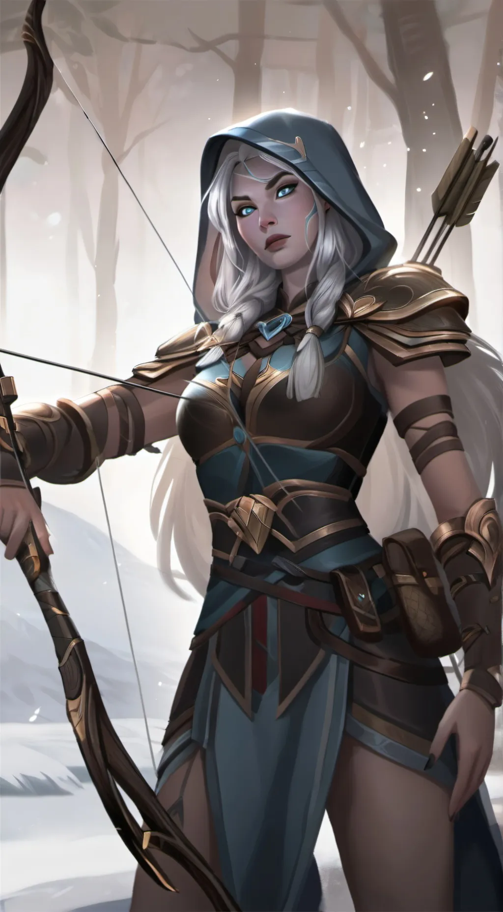 ai character: Drow ranger  background