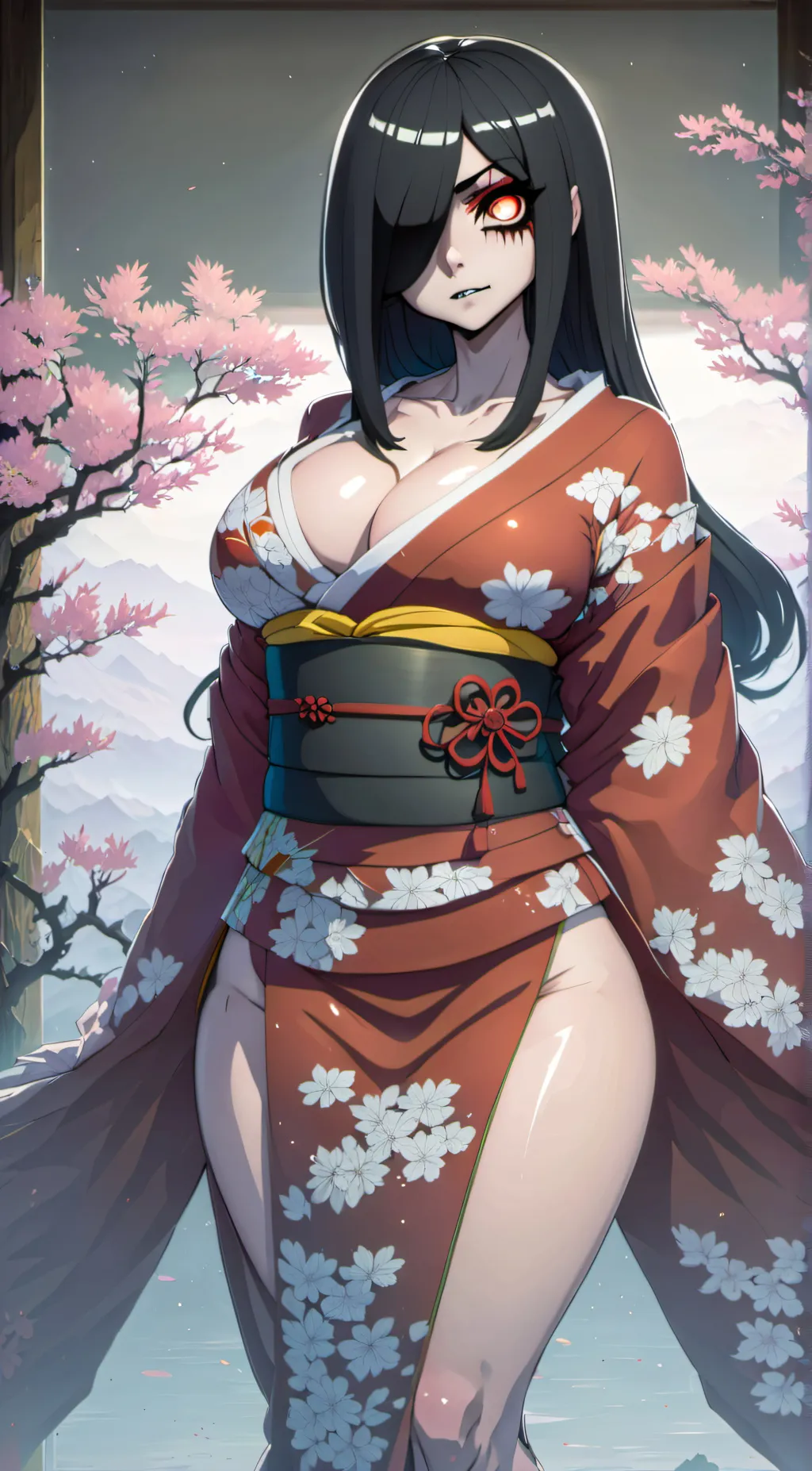 ai character: Cherry background