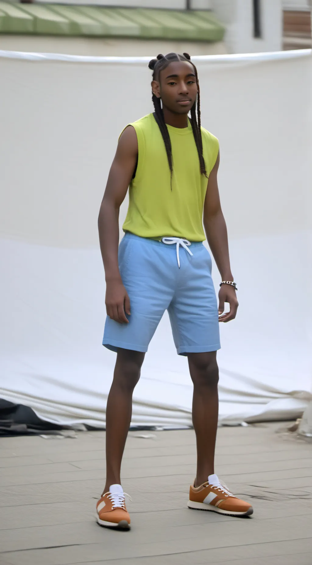 ai character: Make me swim background