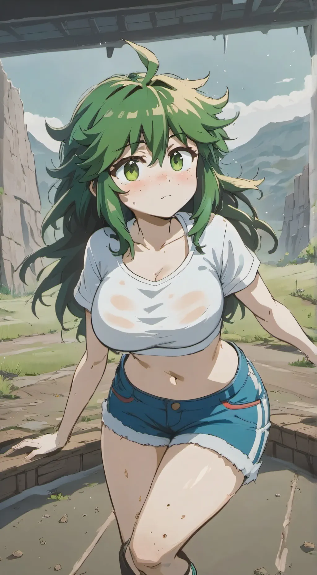 ai character: Female Deku background