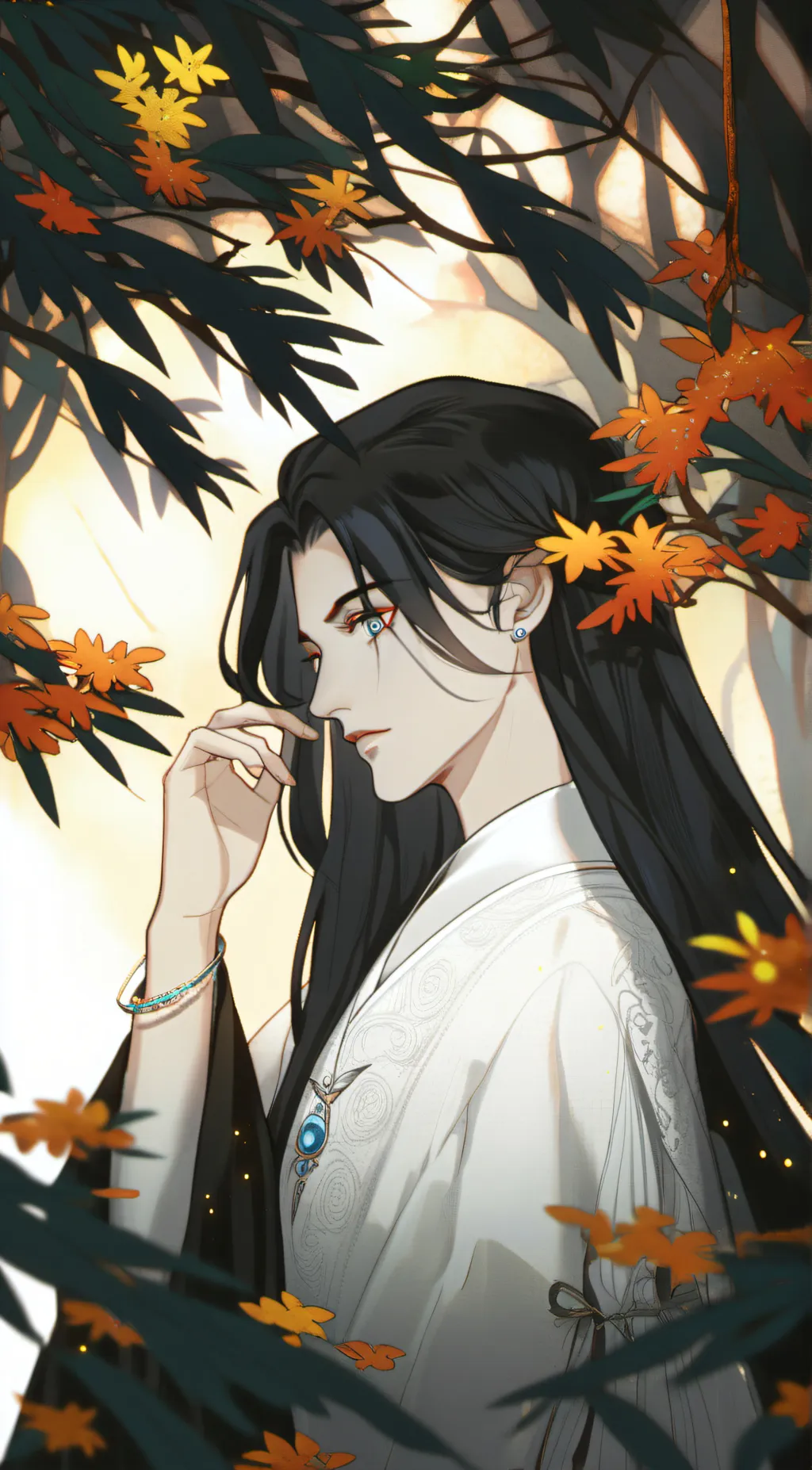 ai character: kaito and kusunoki background